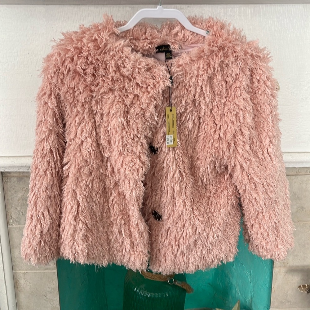 Melissa Paige Fuzzy Pink jacket M